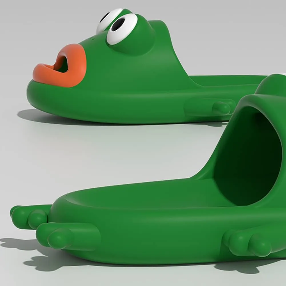 Frog Slippers Flip Flops Sandals Unisex Couple Beach Slipper Funny Gift Animal Fish Slippers
