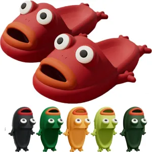 Frog Slippers Flip Flops Sandals Unisex Couple Beach Slipper Funny Gift Animal Fish Slippers