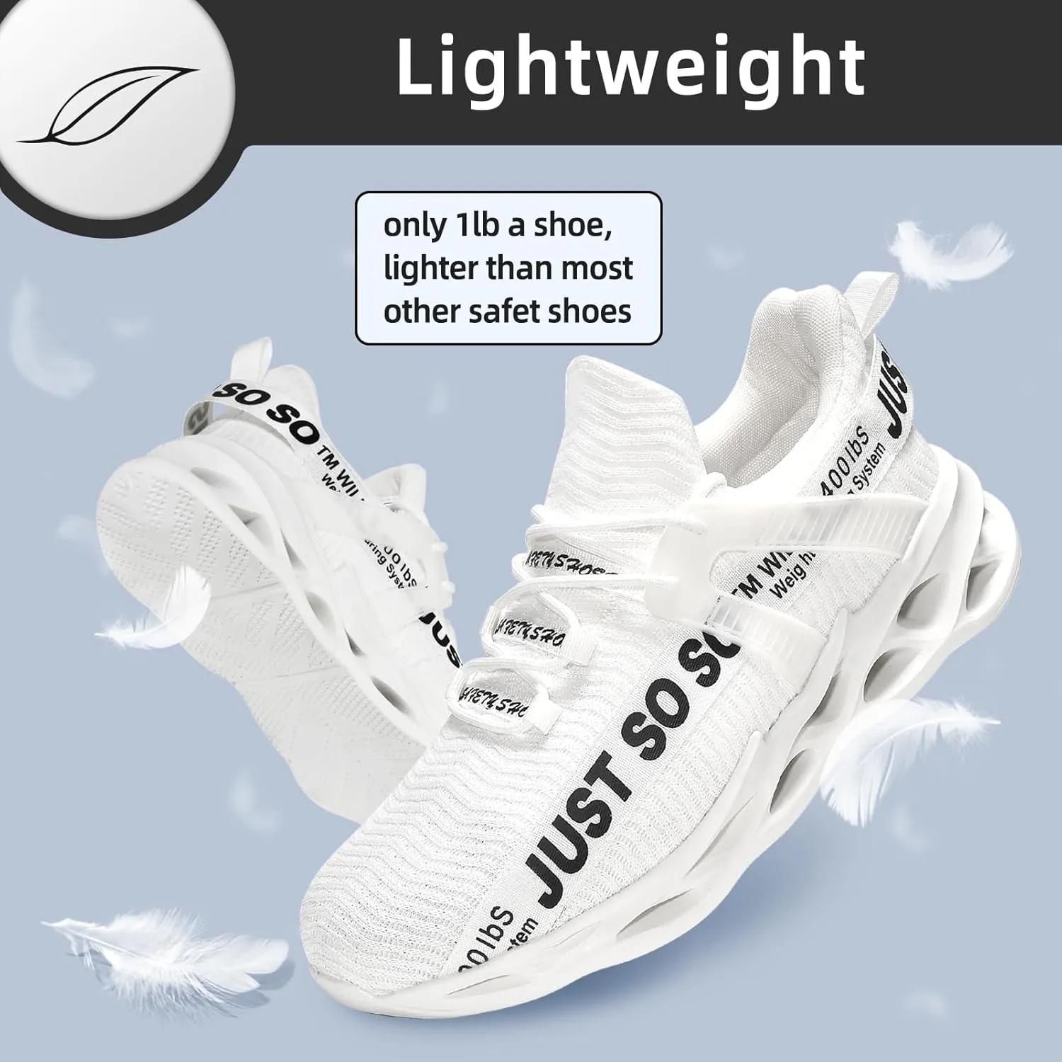 Furuian Steel Toe Shoes for Women Men Lightweight Safety Shoes Comfortable Steel Toe Sneakers Work Shoes