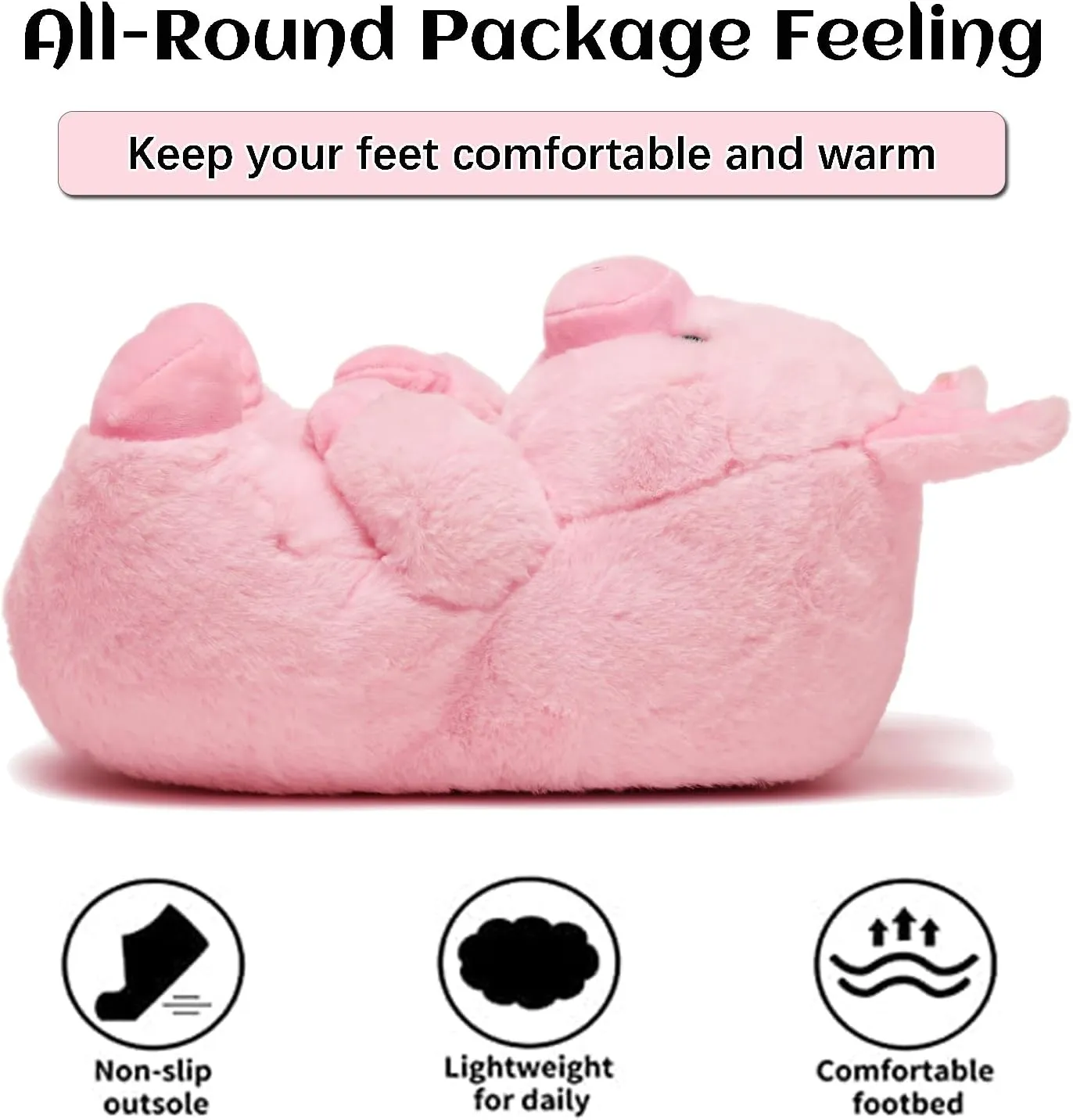 Fuzzy Women's Teddy Bear Slippers,Cozy Women Indoor House Shoes,Fun Costume for Adults,Cute Bedroom Slippers for Women Birthday Valentine's Gift Ideas