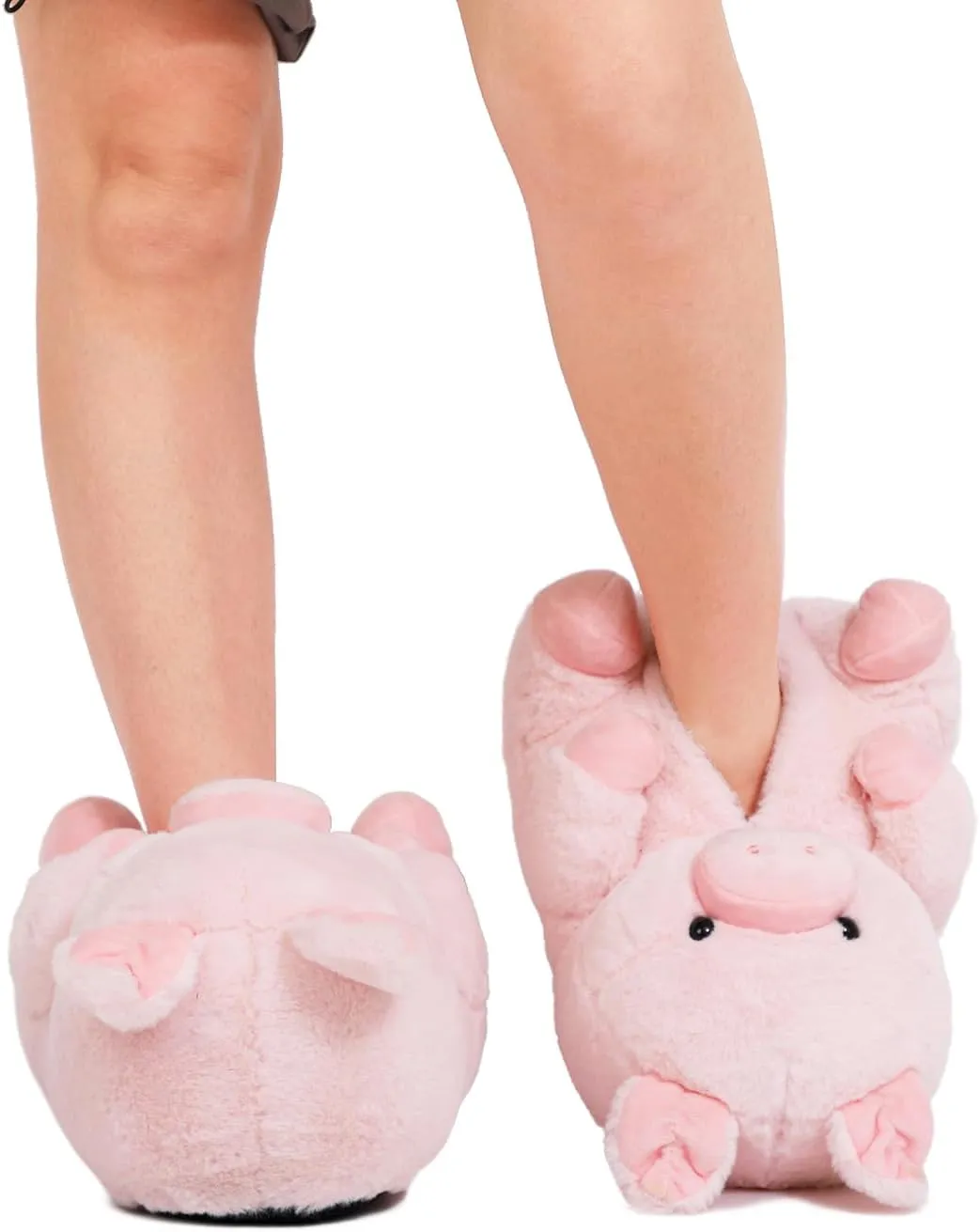 Fuzzy Women's Teddy Bear Slippers,Cozy Women Indoor House Shoes,Fun Costume for Adults,Cute Bedroom Slippers for Women Birthday Valentine's Gift Ideas