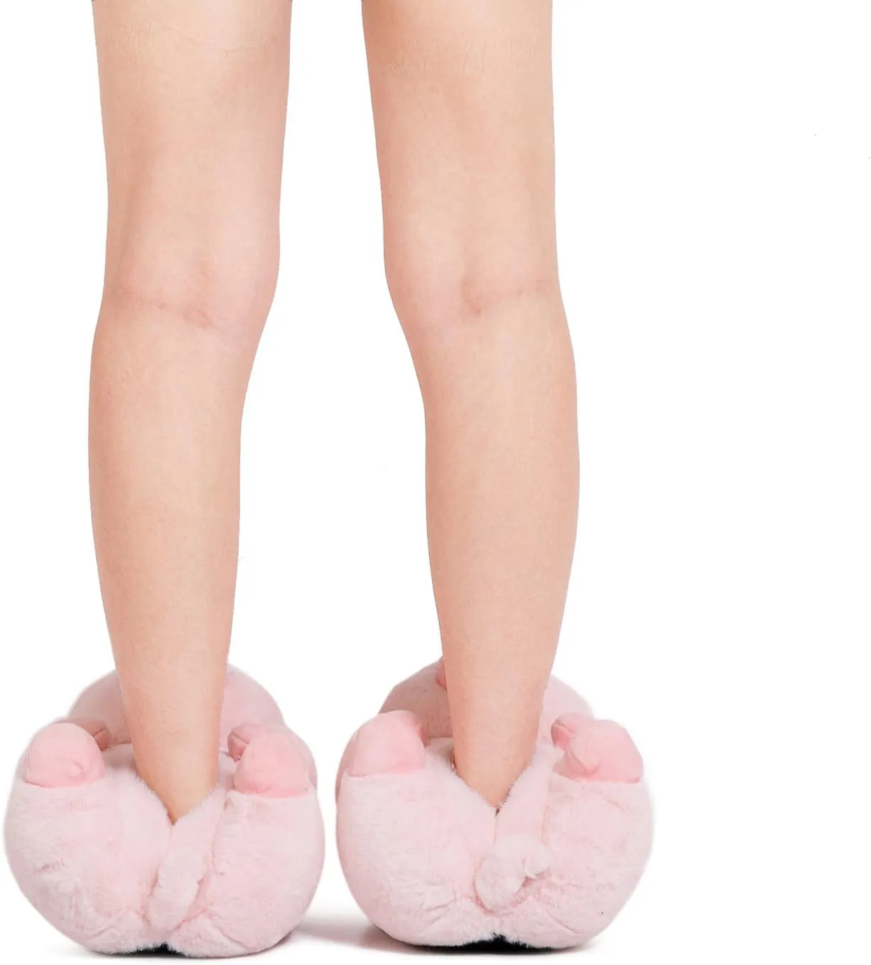 Fuzzy Women's Teddy Bear Slippers,Cozy Women Indoor House Shoes,Fun Costume for Adults,Cute Bedroom Slippers for Women Birthday Valentine's Gift Ideas