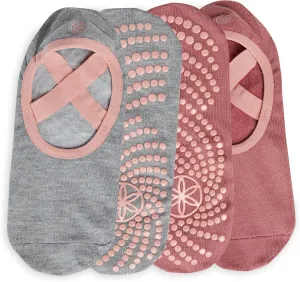 Gaiam Grippy Studio Yoga Socks for Extra Grip in Standard or Hot Yoga
