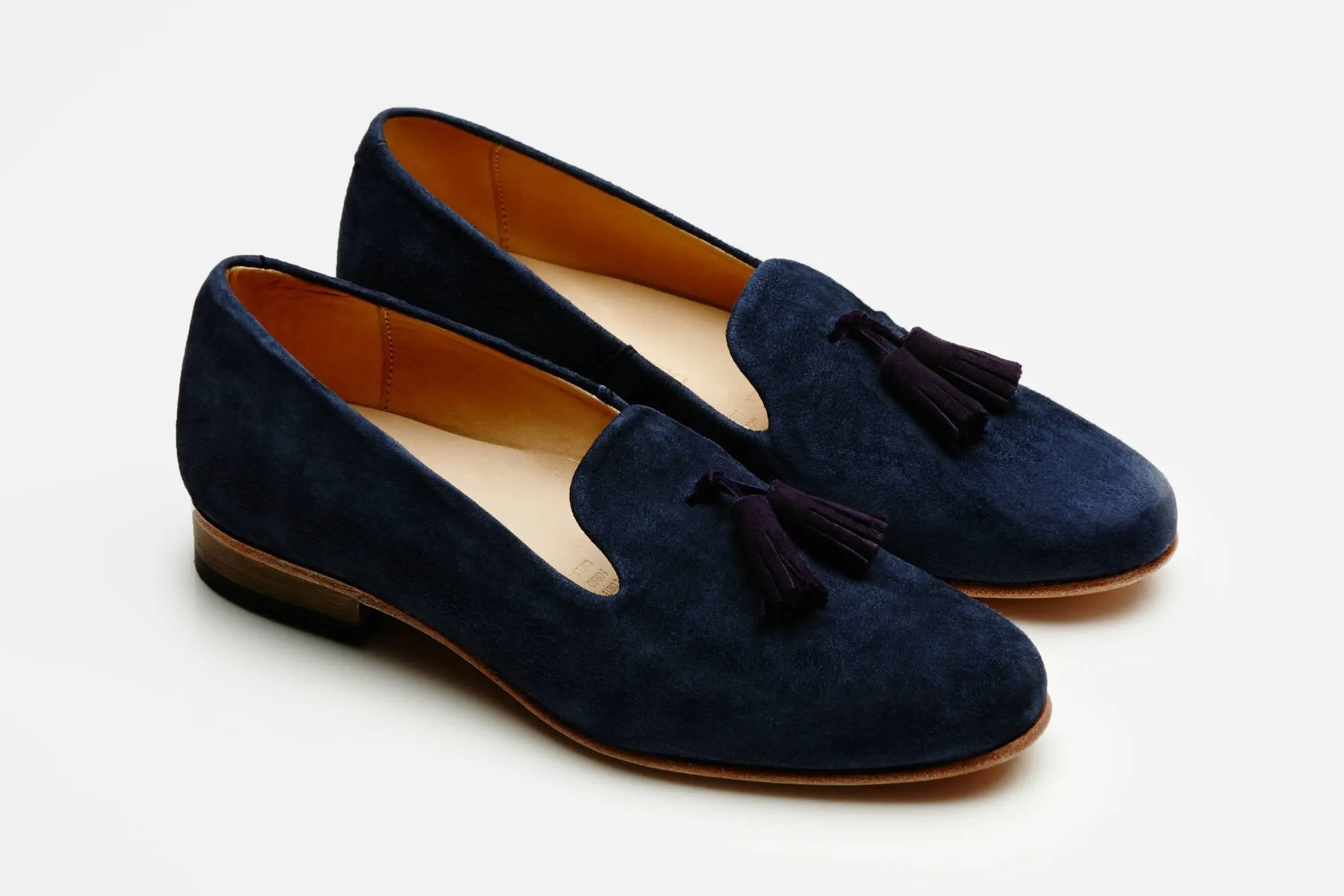 Gaston Slip-On Tassel Loafer - Marine Blue/Purple