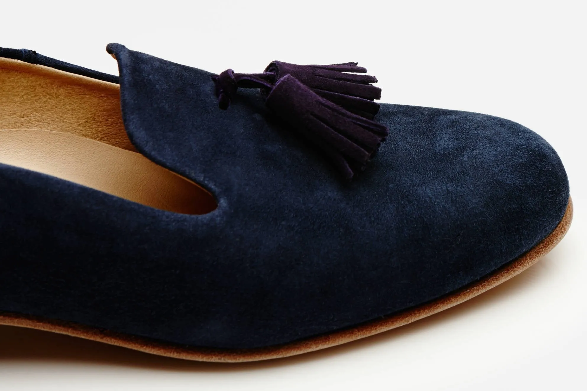 Gaston Slip-On Tassel Loafer - Marine Blue/Purple