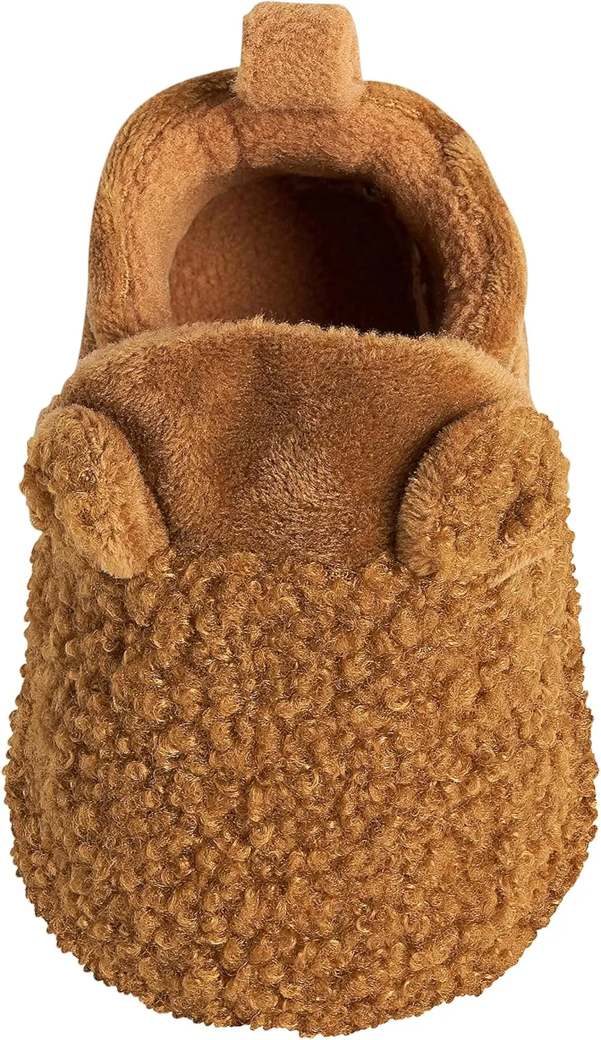 Gerber Unisex-Baby Fleece Lined Non Skid Soft Slipper Booties with Ears