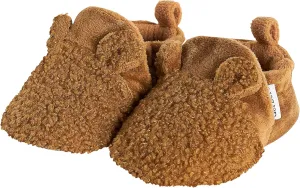 Gerber Unisex-Baby Fleece Lined Non Skid Soft Slipper Booties with Ears