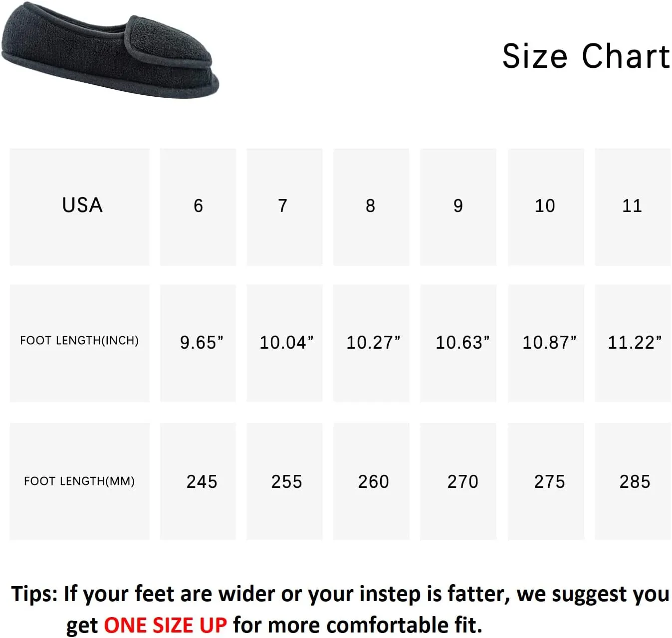 Git-up Women Diabetic Slippers/W Arthritis Edema Adjustable Closure Memory Foam House Shoes Open Toe Extra Wide