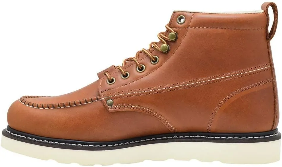 Golden Fox Steel Toe Men's Lightweight Work Boots Moc Toe Boot Insulated