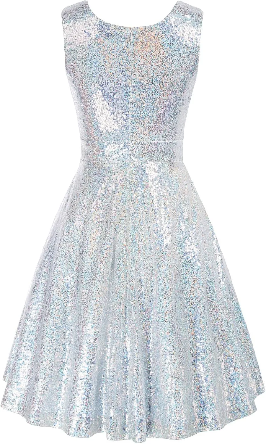 GRACE KARIN Women's Sequin Dresses Sleeveless V-Neck Sparkly Glitter Evening Party Dress
