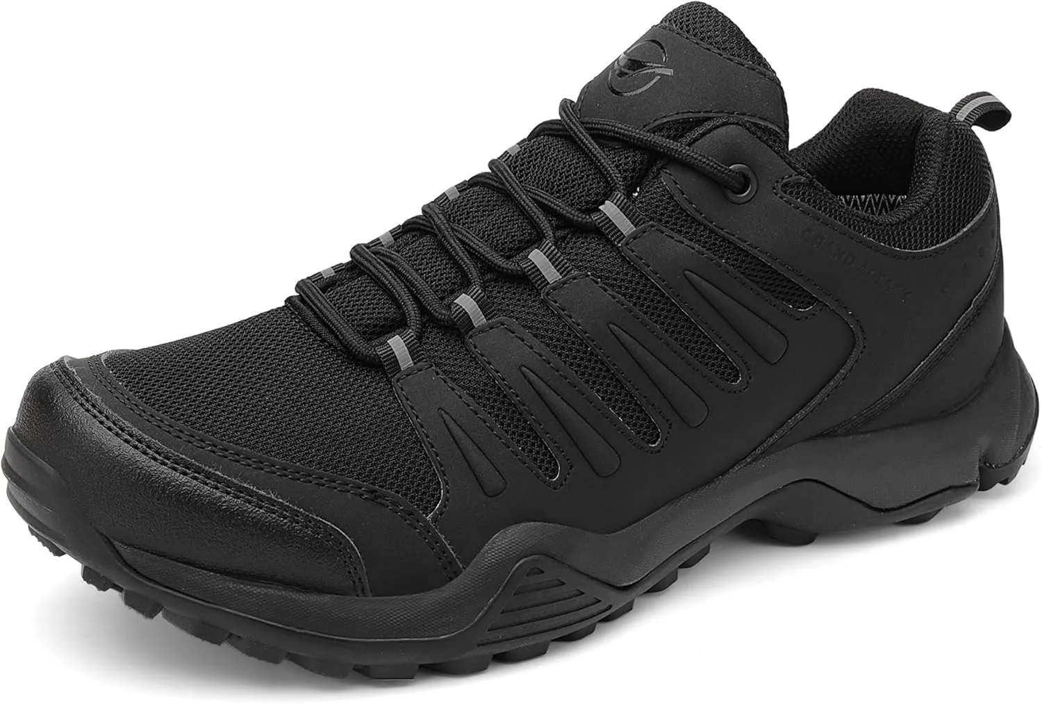 Grand Attack Men's Waterproof Hiking Shoes Lightweight Approach Trekking Comfortable Backpacking Boots Non Slip Work Shoes Outdoor Camping Travel Sneakers