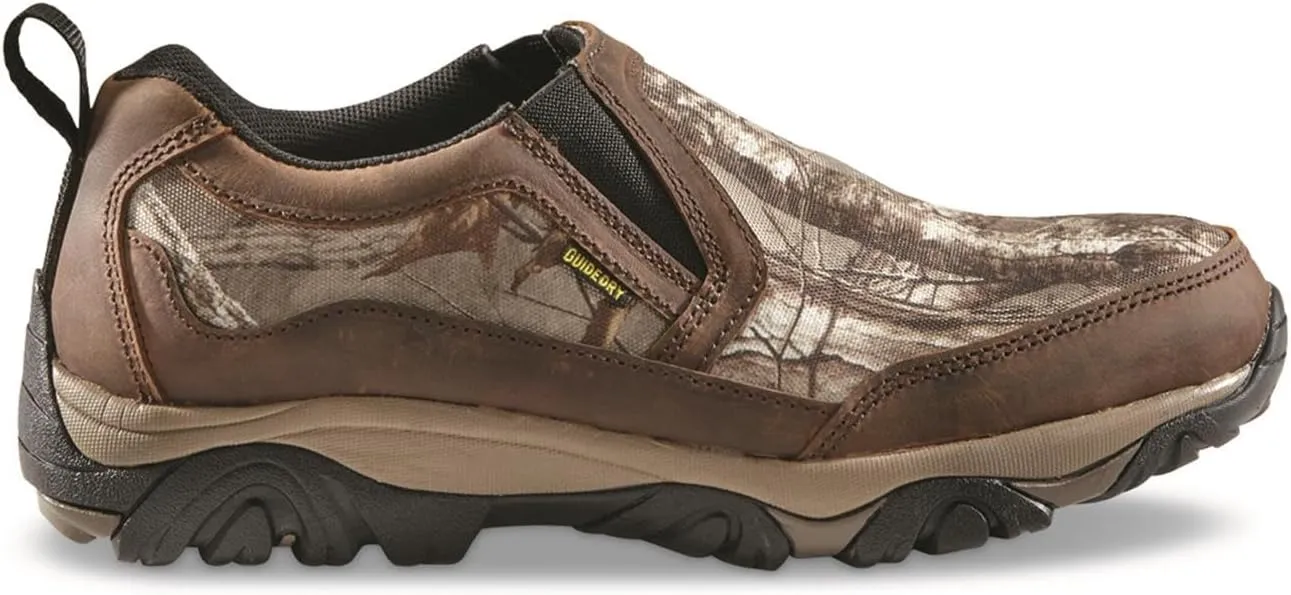 Guide Gear Arrowhead II Men's Leather Waterproof Slip-on Loafers Non-Slip Breathable Lightweight Shoes for Hiking, Walking, Outdoor, Casual, Work, Dress