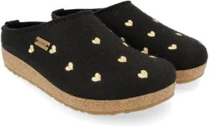 HAFLINGER Cuoricini Felt Clog Wool Slipper