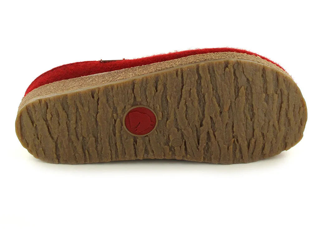 Haflinger - Grizzly Kris | felt slipper with rubber sole