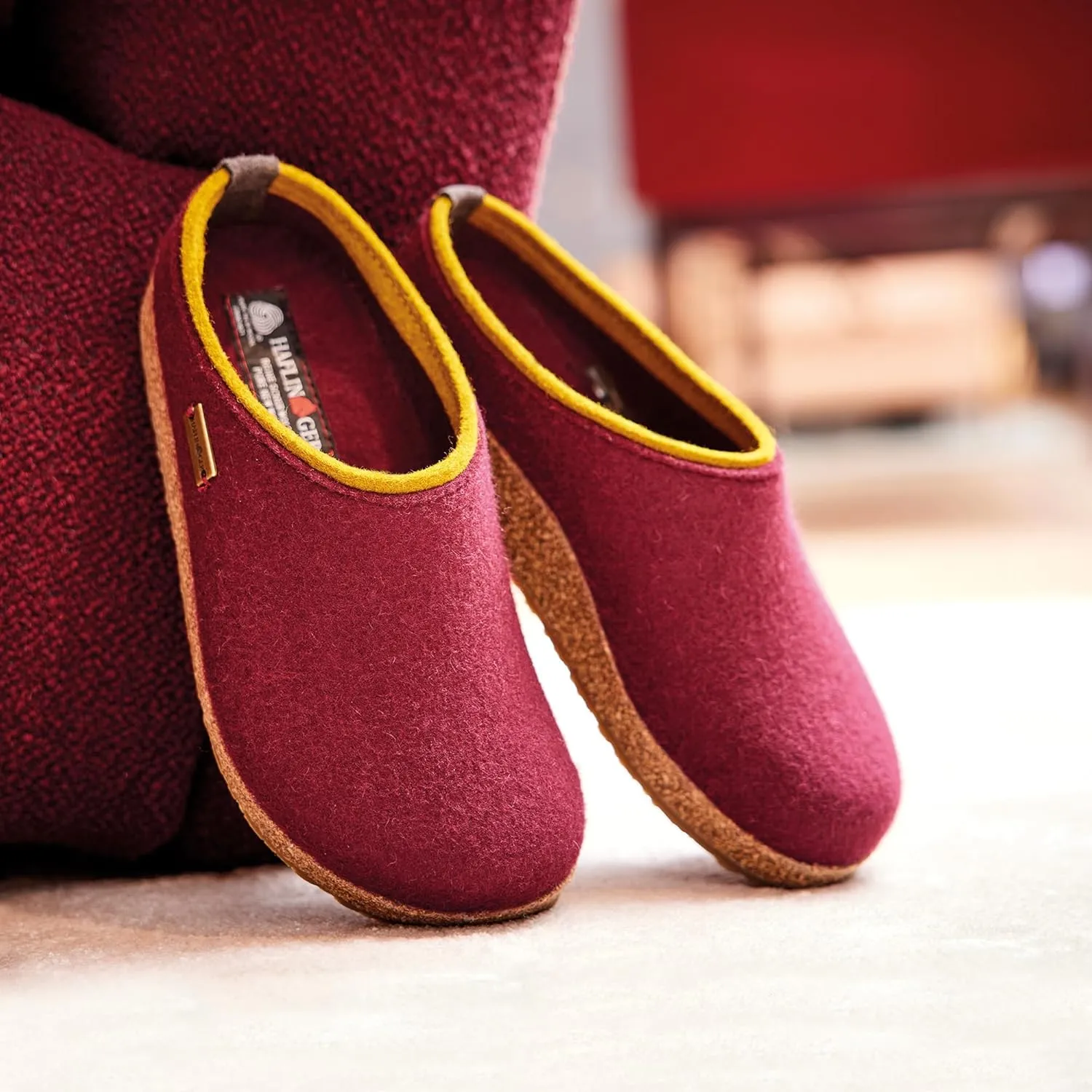 HAFLINGER Kris Felt Clog Wool Slipper Unisex