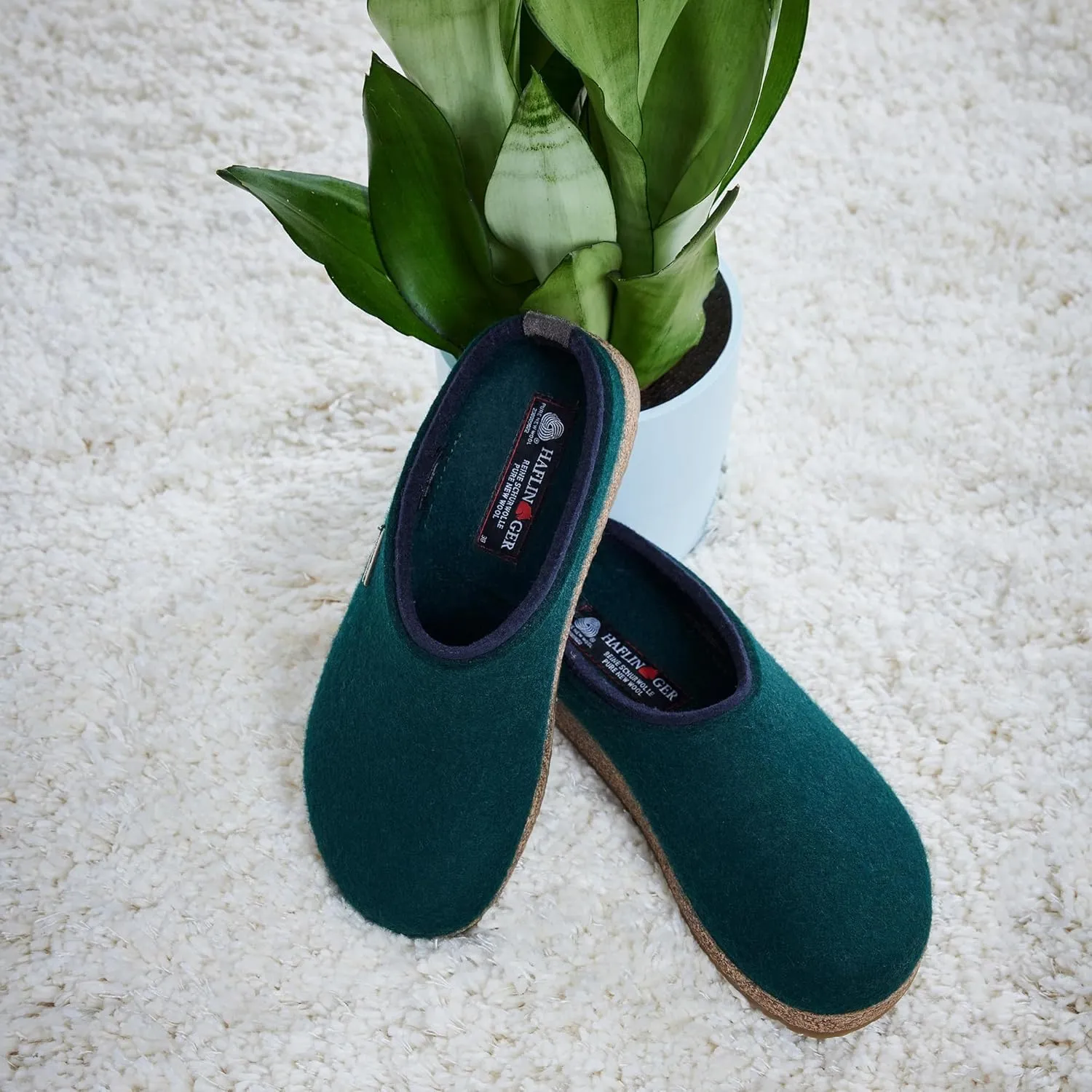 HAFLINGER Kris Felt Clog Wool Slipper Unisex