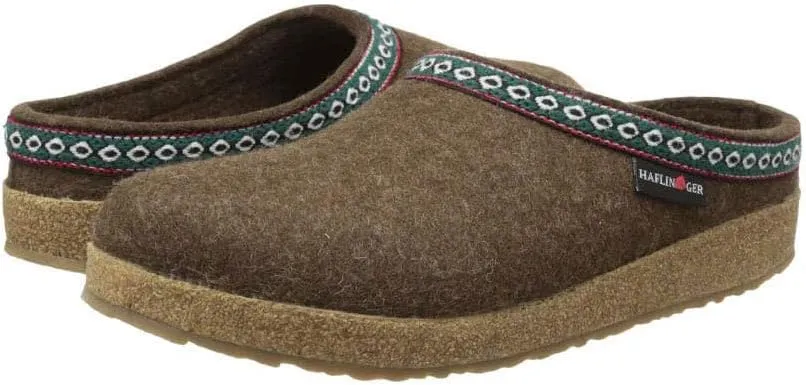 HAFLINGER Unisex-Adult Gz Classic Grizzly Slipper