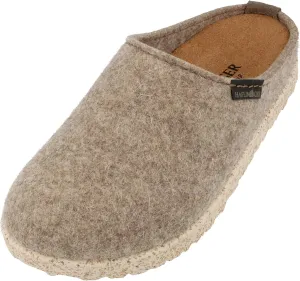 HAFLINGER Unisex Manhattan Warm Breathable Wool Slippers with Removable Footbed & Slip-Resistant Sole | Indoor & Outdoor Wear