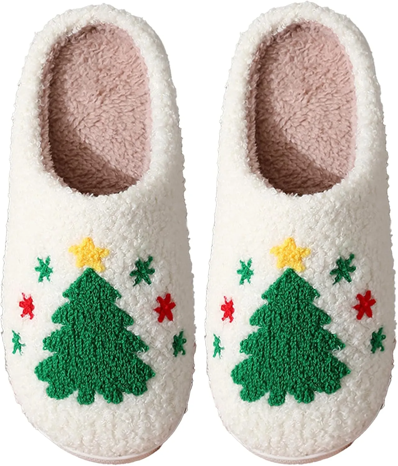 Halloween Christmas Slippers Holiday Slipper House Shoes Home Slipper for Women Fuzzy Outdoor Indoor Bedroom Slippers