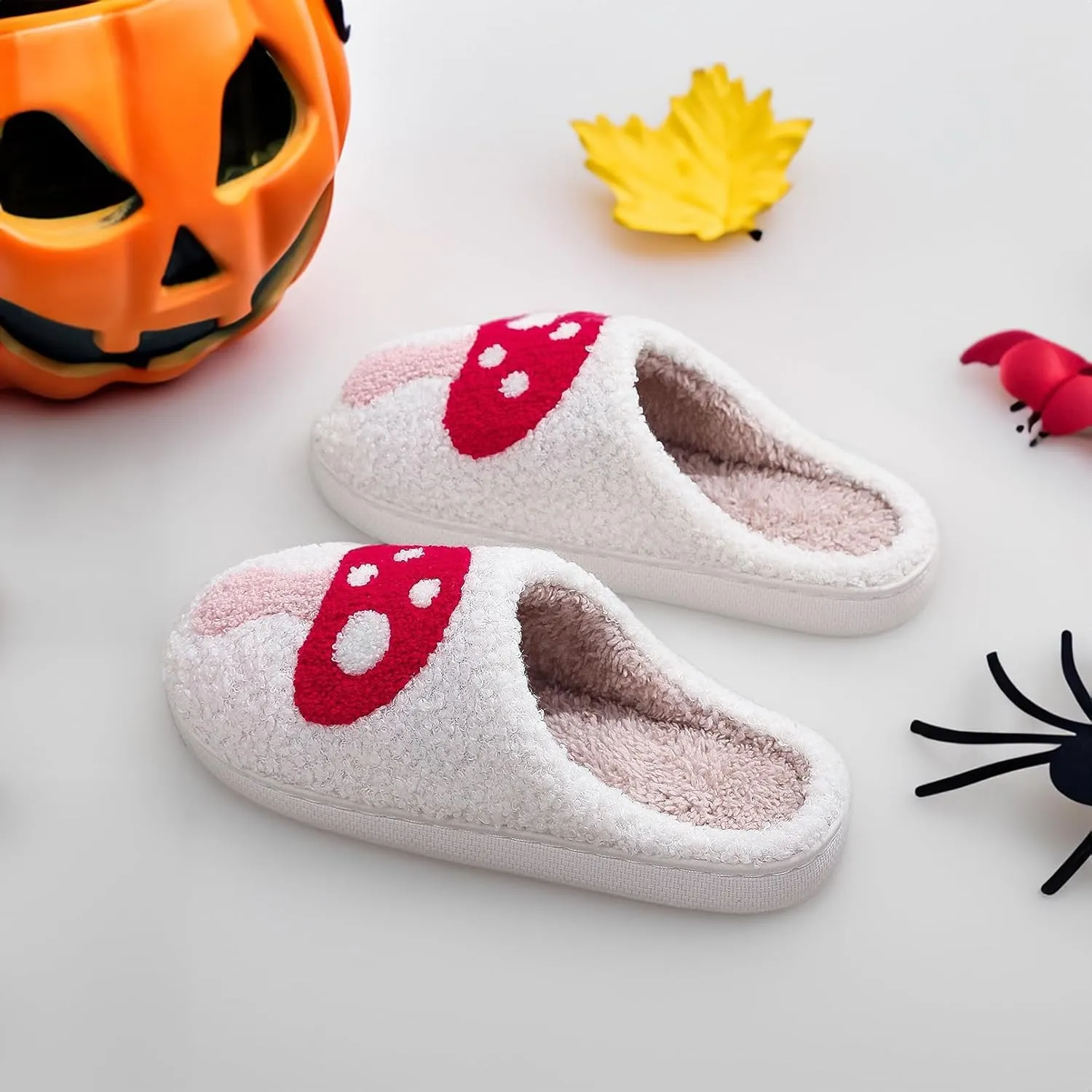 Halloween Christmas Slippers Holiday Slipper House Shoes Home Slipper for Women Fuzzy Outdoor Indoor Bedroom Slippers