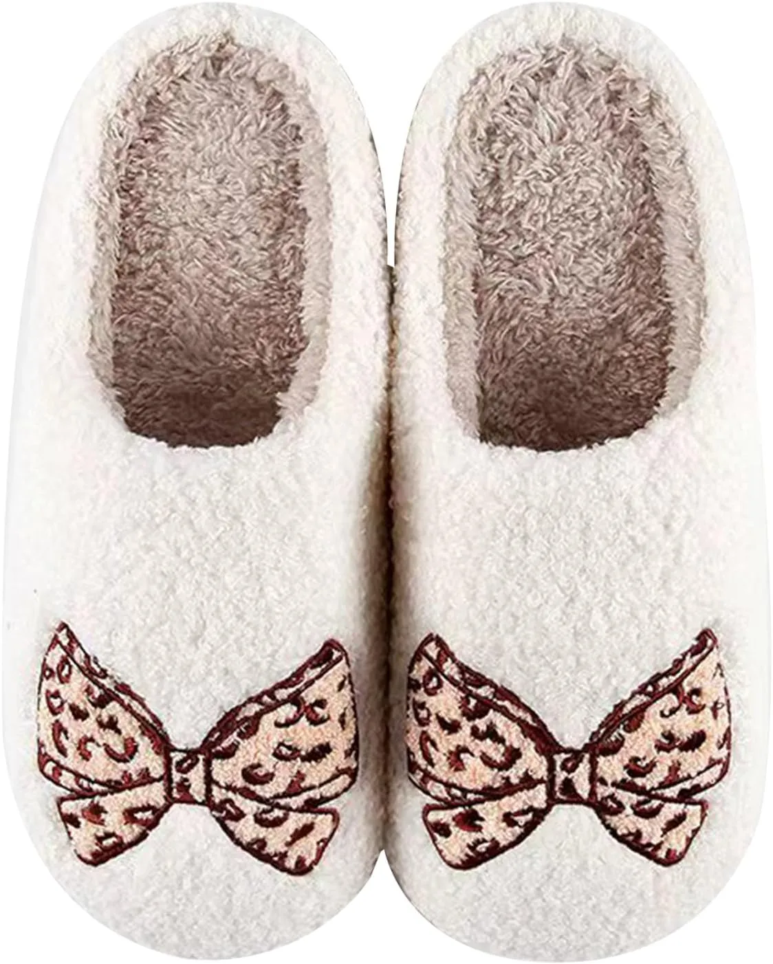 Halloween Pumpkin Slippers for Womens Mens Cute Cartoon Slippers Plush Warm Memory Foam Shoes