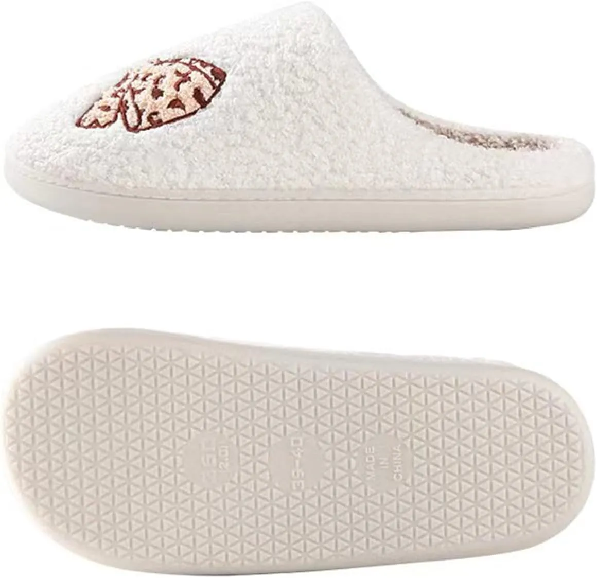 Halloween Pumpkin Slippers for Womens Mens Cute Cartoon Slippers Plush Warm Memory Foam Shoes