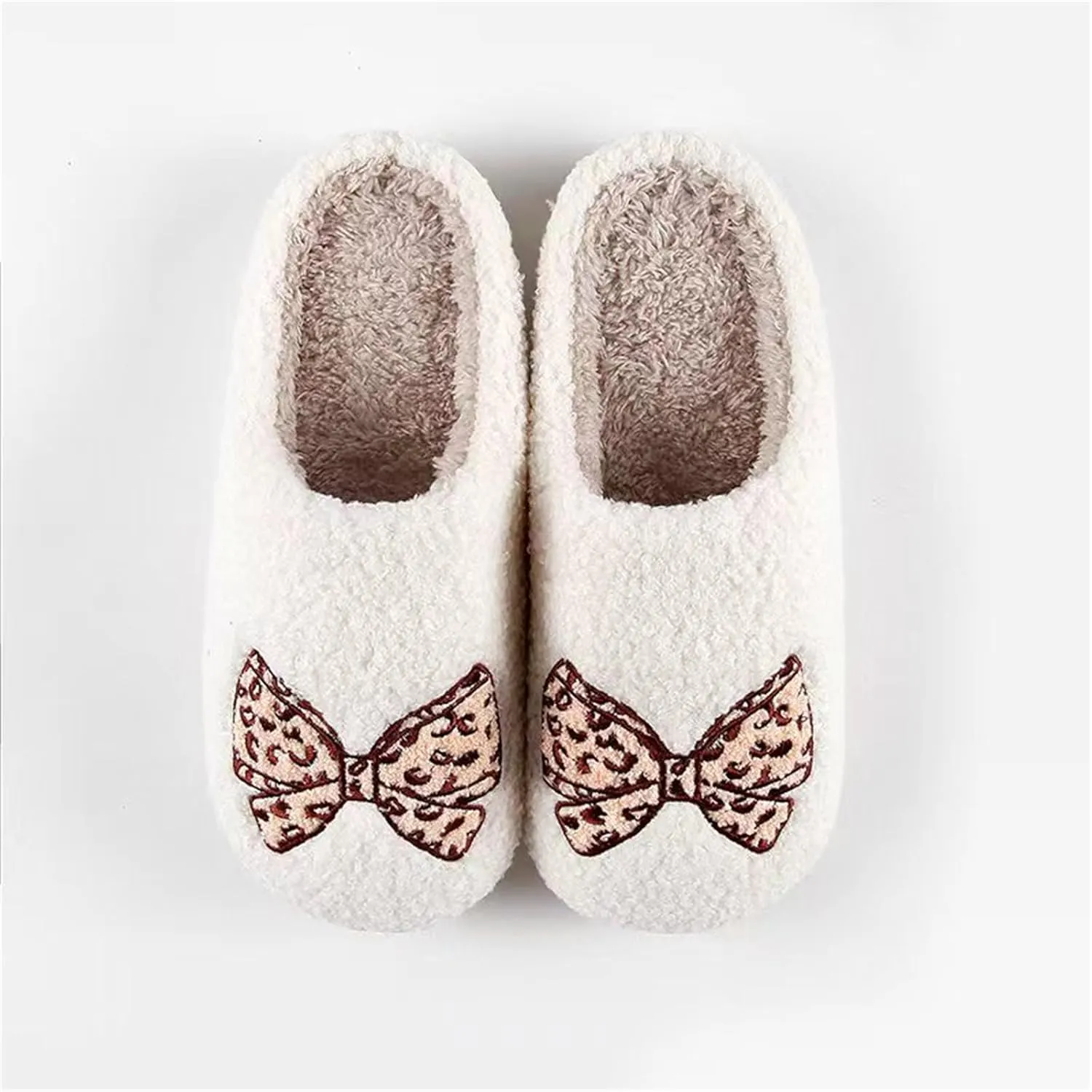 Halloween Pumpkin Slippers for Womens Mens Cute Cartoon Slippers Plush Warm Memory Foam Shoes