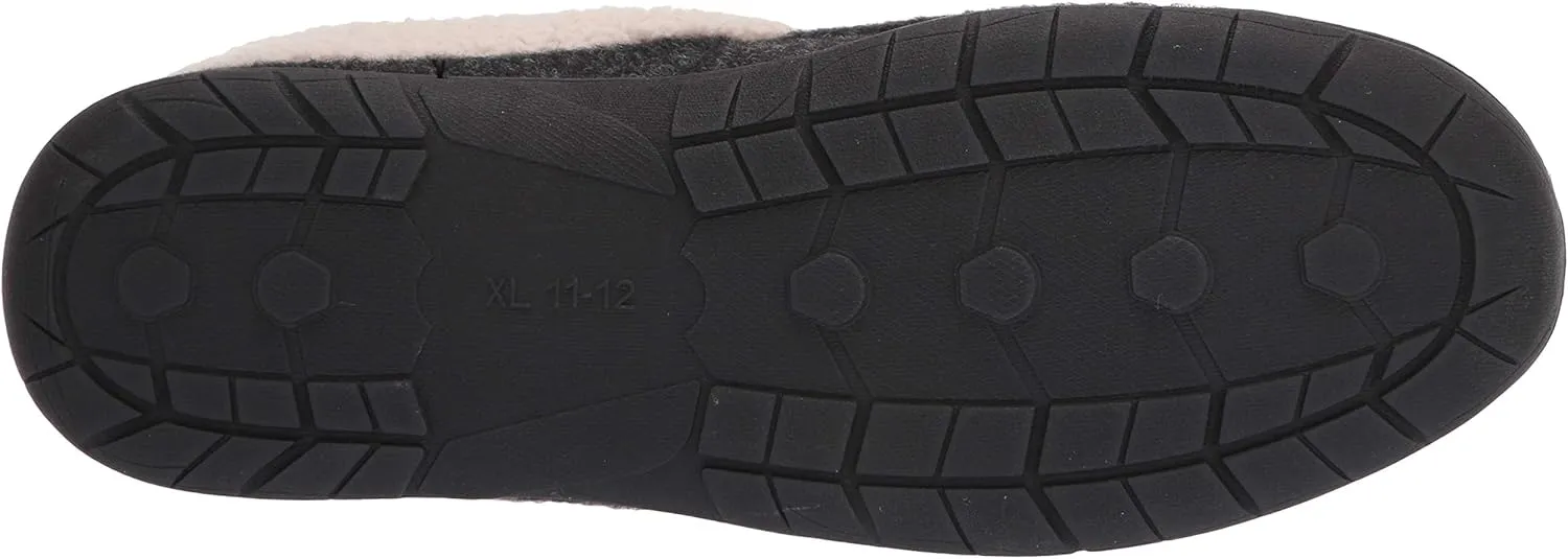 Hanes Men's Felt Clog Slipper Shoe - Memory Foam Indoor Outdoor Sole