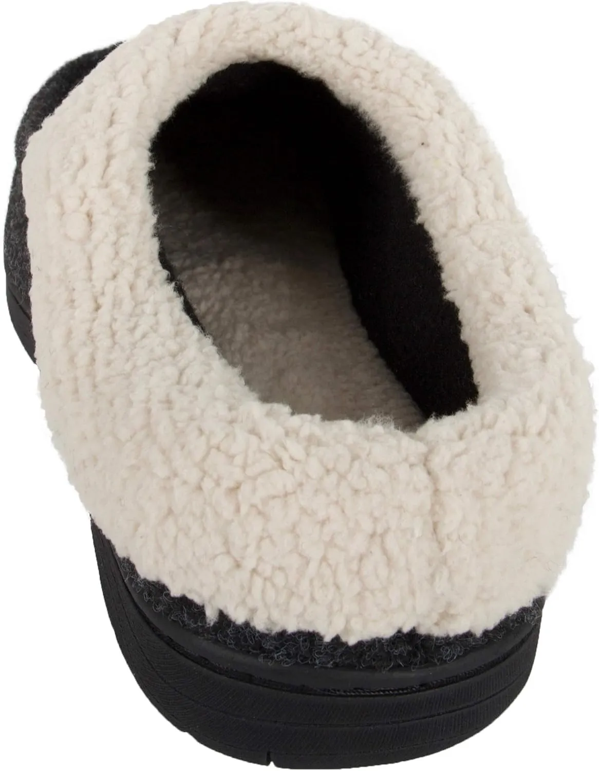 Hanes Men's Felt Clog Slipper Shoe - Memory Foam Indoor Outdoor Sole