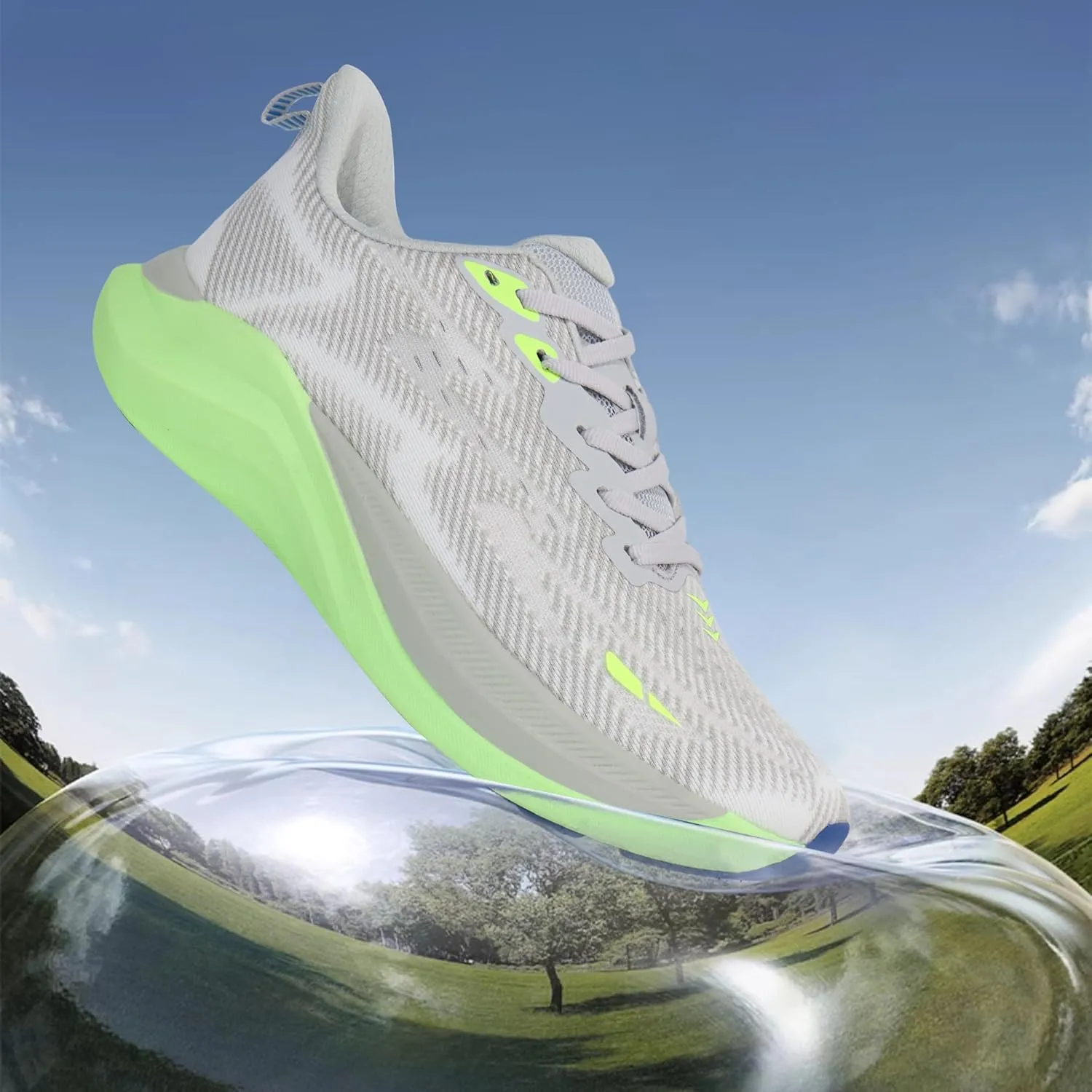 Hawkwell Men's Cloud Zero Active Cushion Breathable Tennis Walking Running Gym Workout Jogging Fashion Sneakers Medical Work Shoes