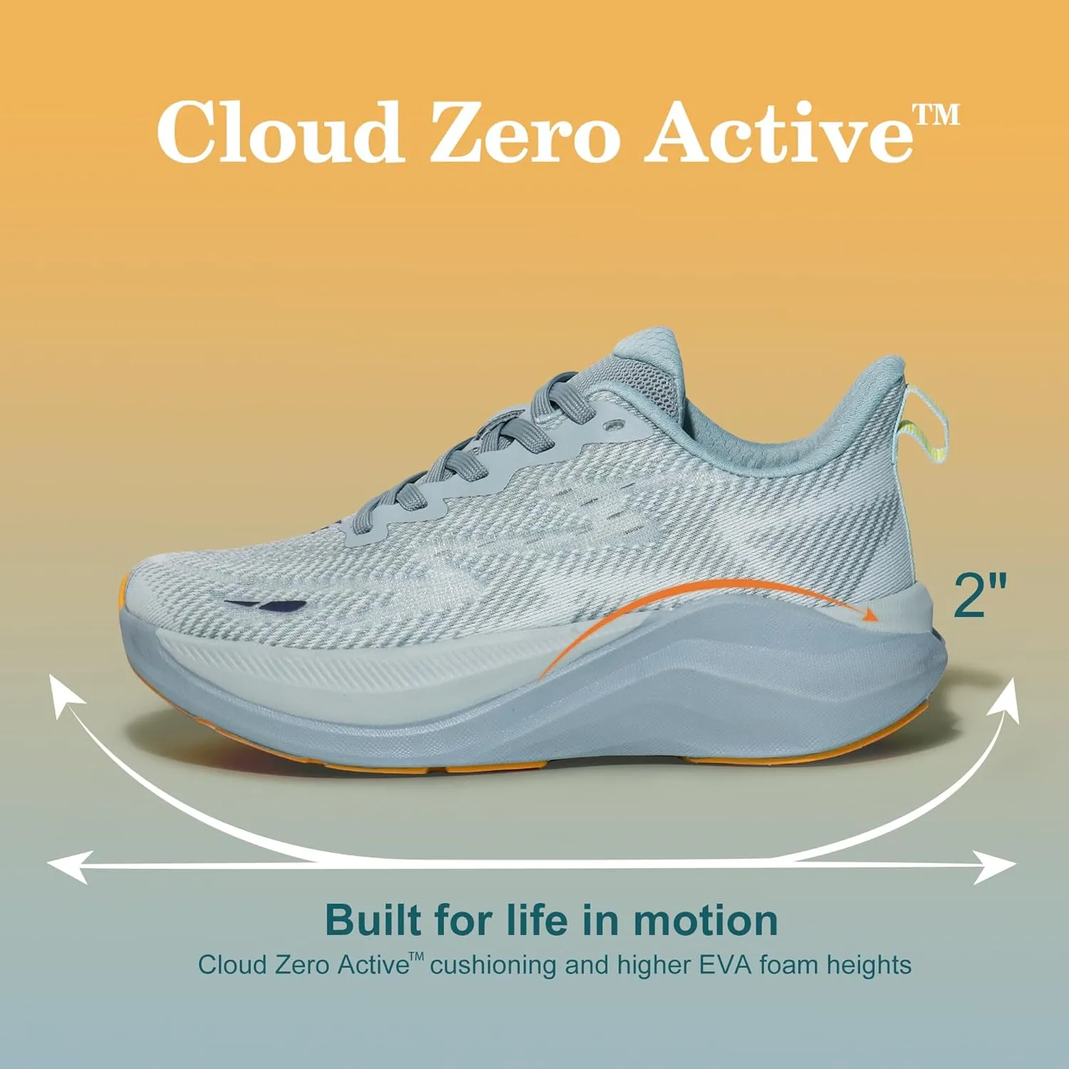 Hawkwell Women's Cloud Zero Active Cushion Breathable Tennis Walking Fashion Sneakers Gym Medical Work Shoes