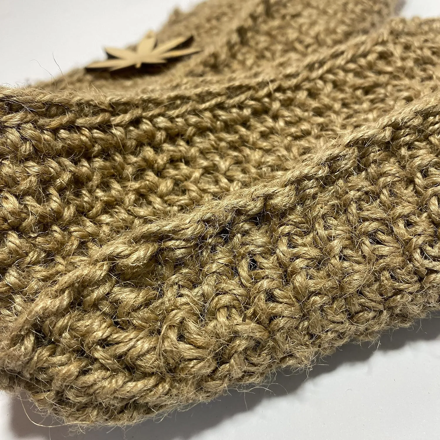 Hemp Hand knit Wool Slippers Men's-Women's-Unisex-Hemp home slippers-slipper shoes (8 US MAN)