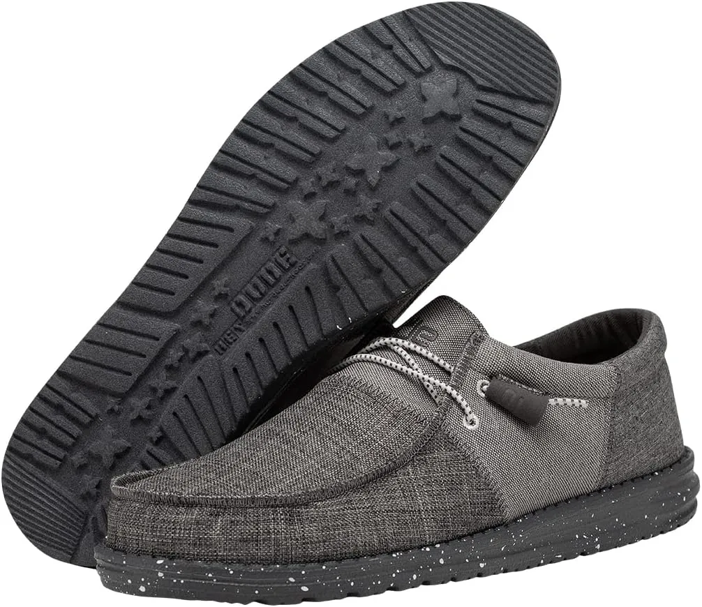 Hey Dude Men's Wally Kite Various Sizes and Colors | Men’s Shoes | Men's Lace-Up Loafers | Lightweight and Comfortable