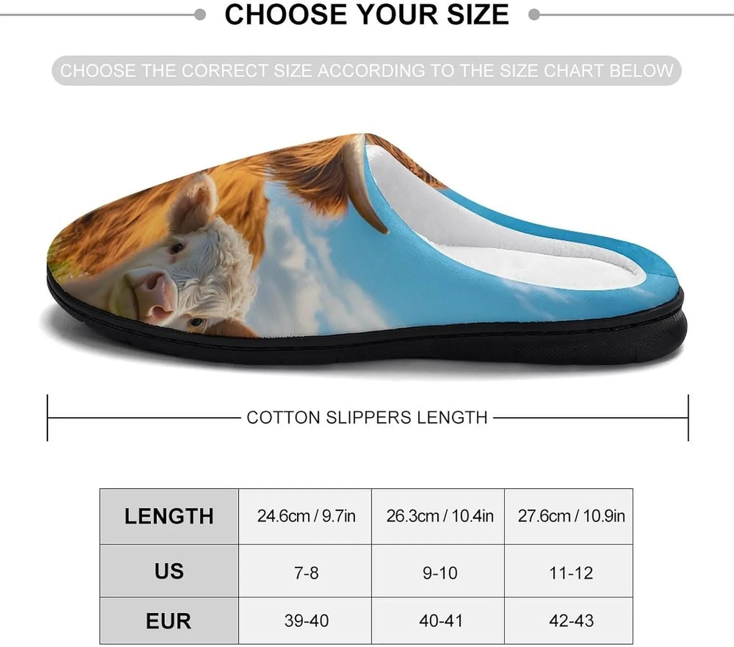 Highland Cow Slippers for Women Warm House Shoes Home Slippers Bedroom Shoes for Women Mom Ladies