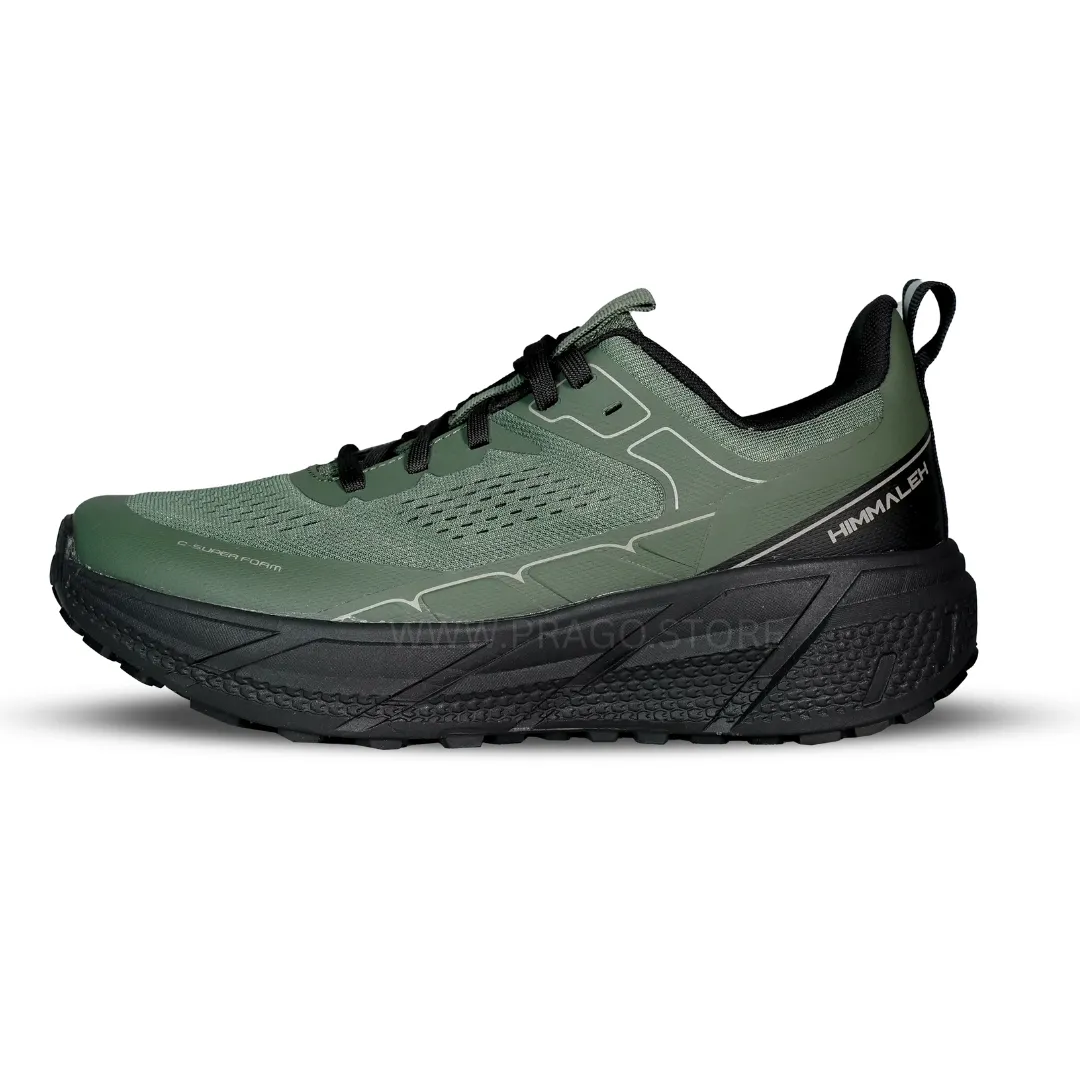 HIMMALEH AIR WALK 1 TRAIL RUNNING SHOES (OLIVE GREEN)