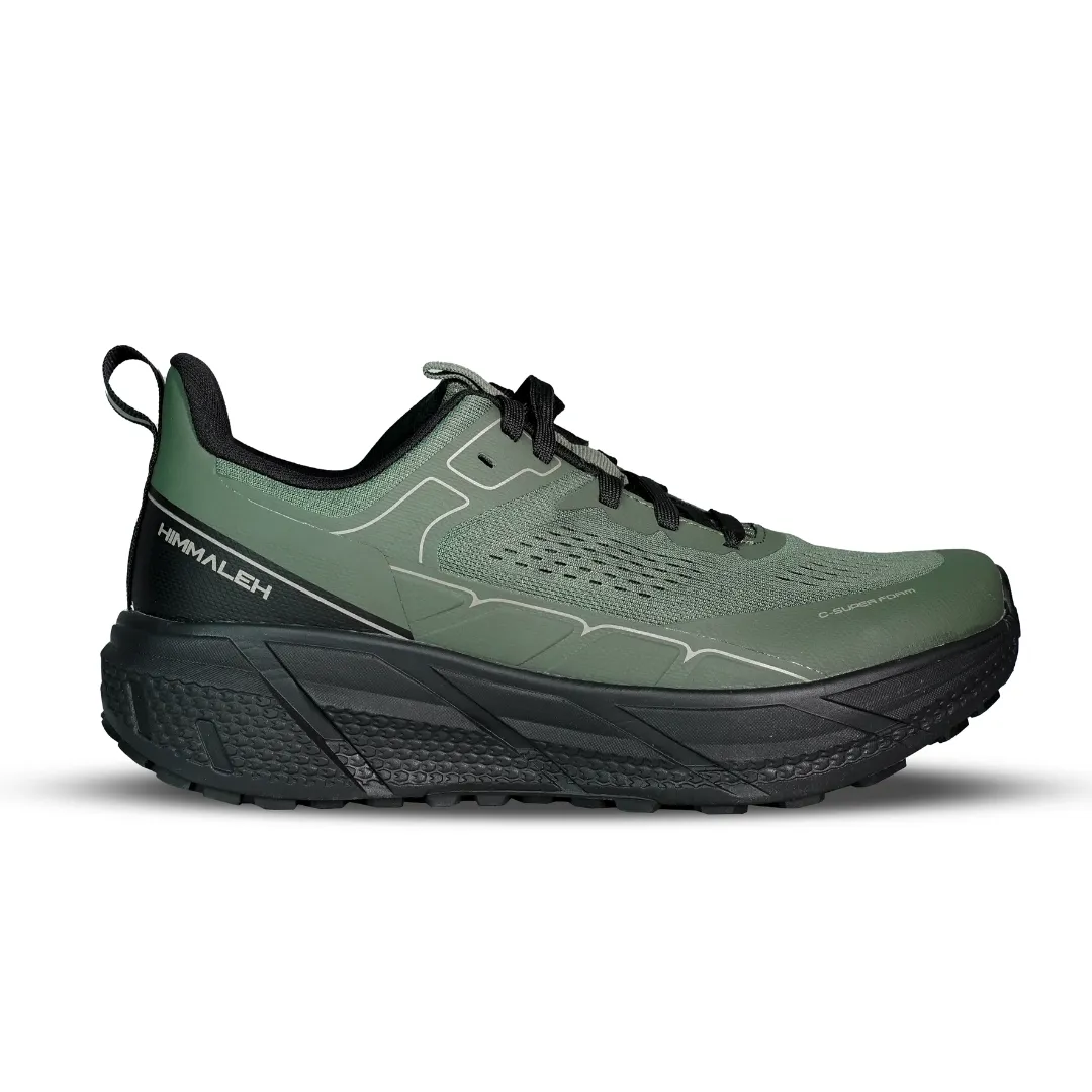 HIMMALEH AIR WALK 1 TRAIL RUNNING SHOES (OLIVE GREEN)