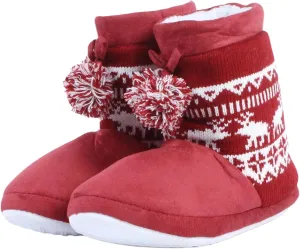 Home Slipper Women's Soft Plush Warm Indoor House Slipper Boots Shoes