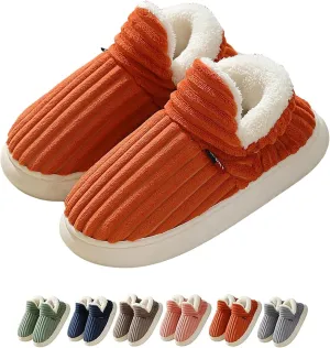 Hrtesus Pluffi The Cozy & Stylish Slipper, Pluffi Slipper Booties for Women Men, Warm Plush Lining House Slippers
