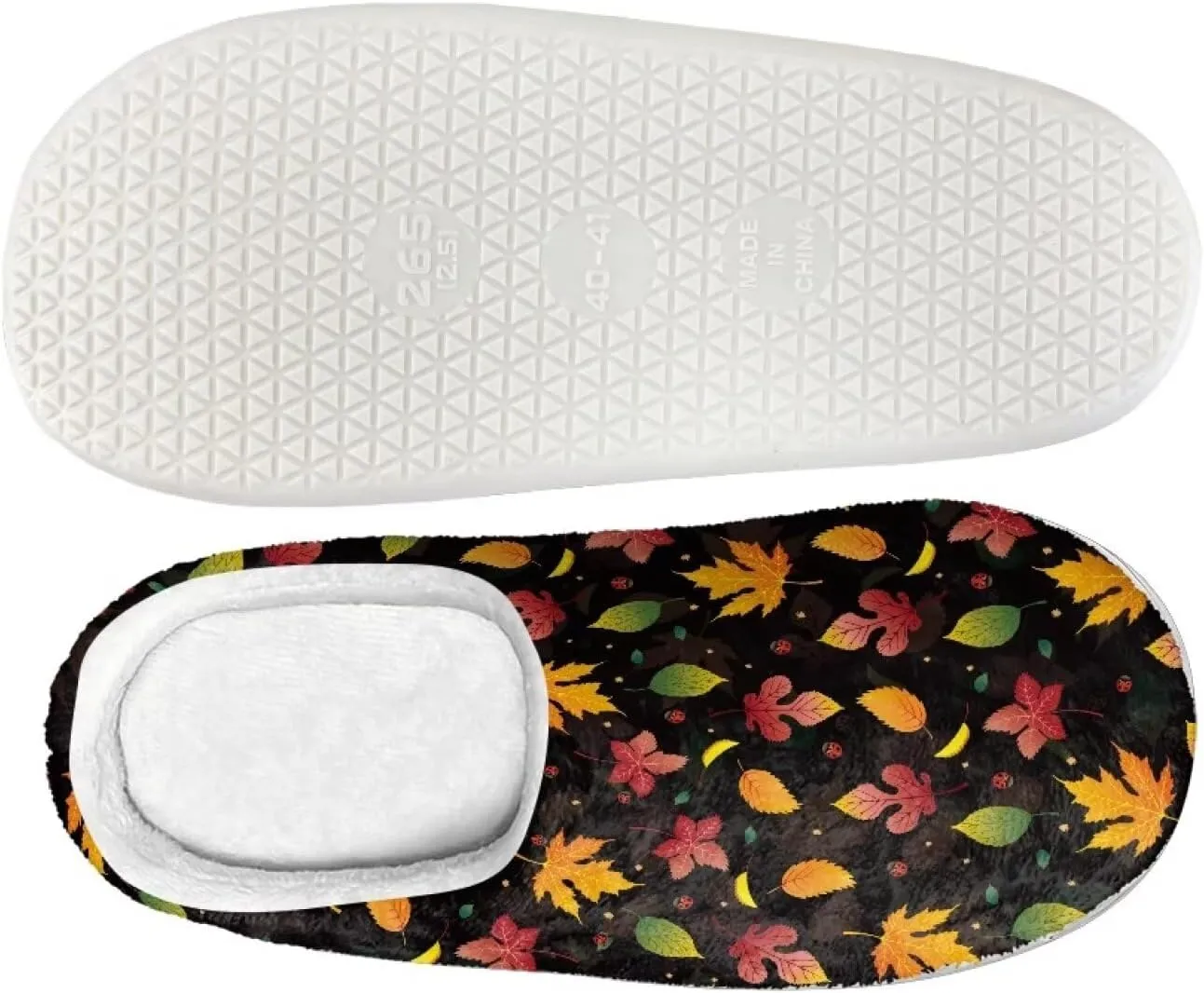 HUGS IDEA Slipper for Women Men Soft Scuff Slippers Anti-Slip Bedroom House Shoes Warm Cozy Plush