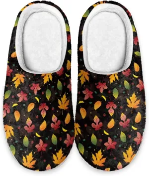 HUGS IDEA Slipper for Women Men Soft Scuff Slippers Anti-Slip Bedroom House Shoes Warm Cozy Plush