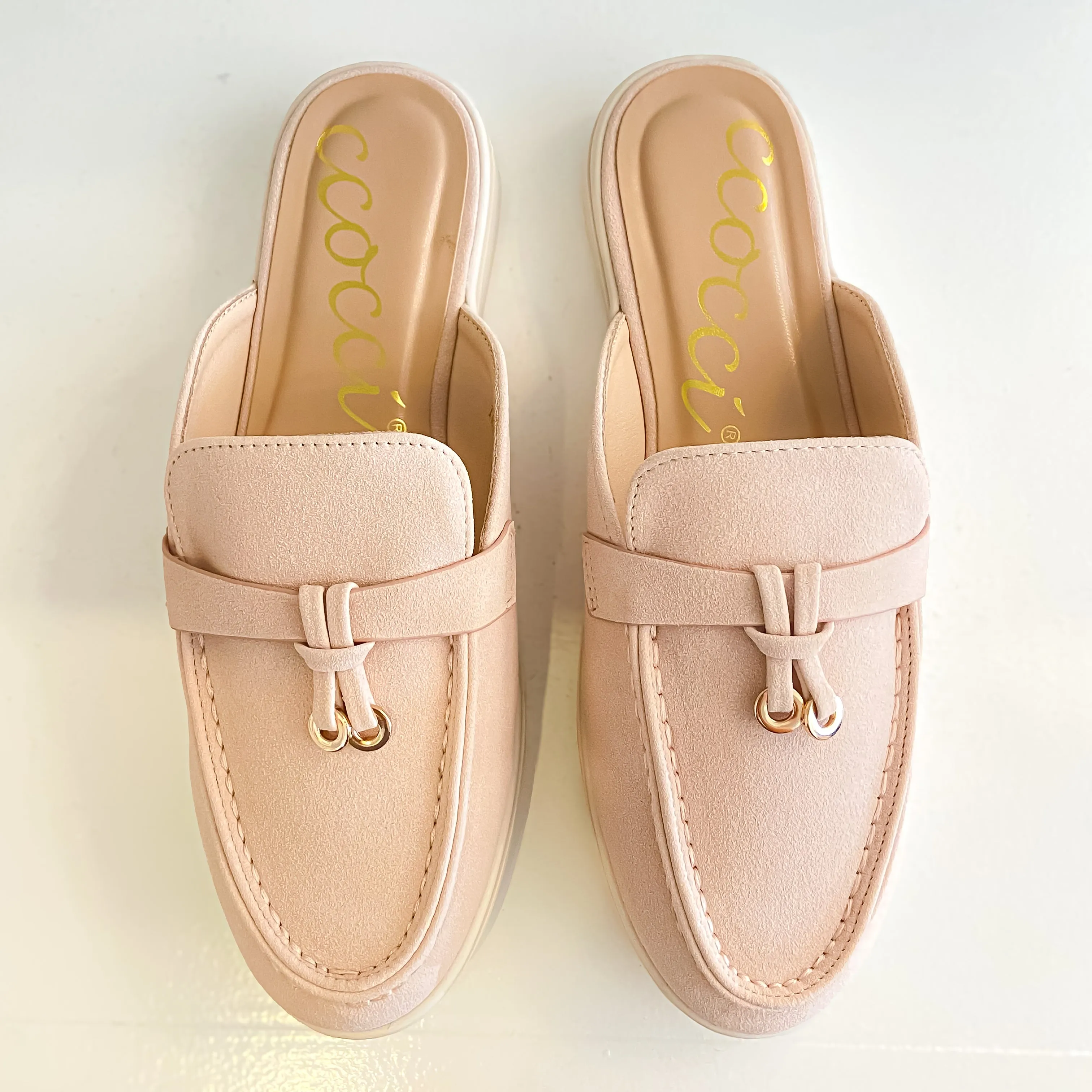 Irene Blush Mule Loafer