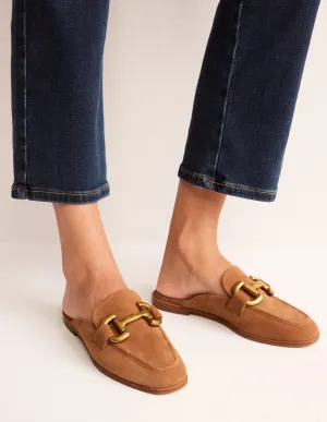 Iris Pantoletten-Loafer mit Trensendetail-Ingwer