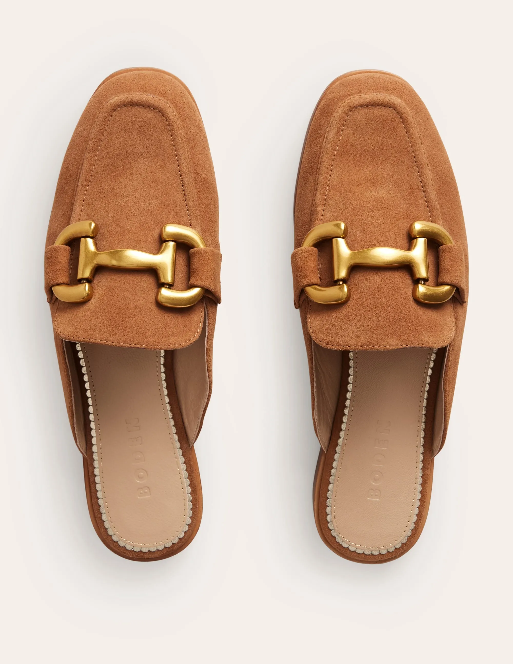Iris Pantoletten-Loafer mit Trensendetail-Ingwer