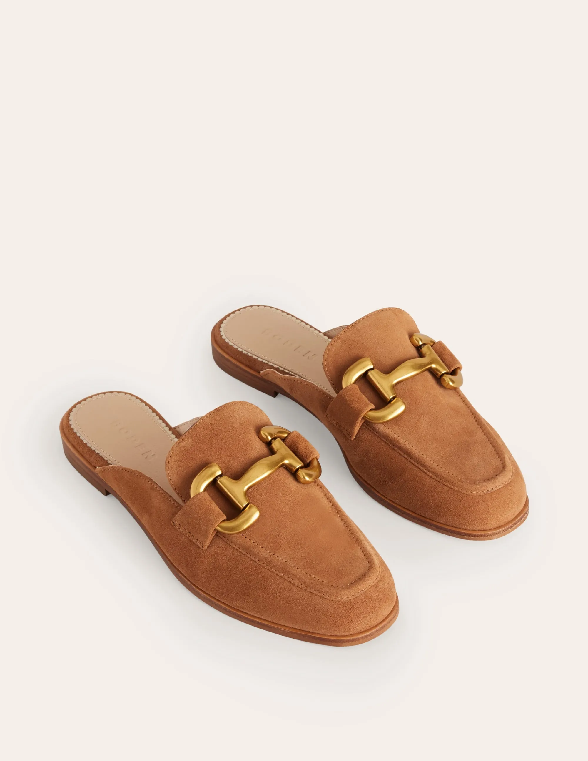 Iris Pantoletten-Loafer mit Trensendetail-Ingwer