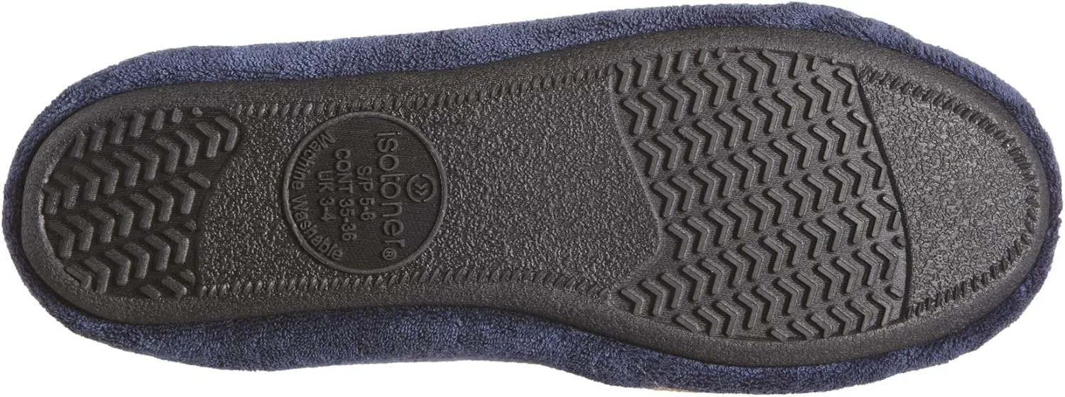 isotoner Women's Terry Ballerina Slipper Clog