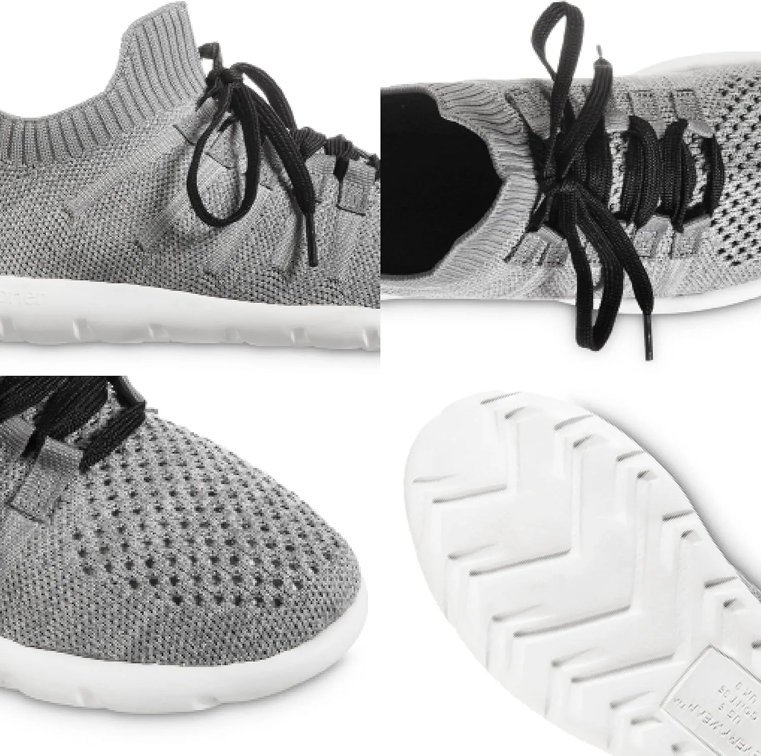 isotoner Zenz Womens Lace Up Slippers, Lightweight Unlined Sport Knit Slip-Ons