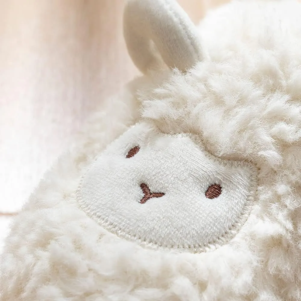 JadeRich Women's Cute Animal Slippers Winter Warm Fuzzy Plush House Slipper Cartoon Sheep Indoor Shoes