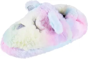 Jessica Simpson Girl's Cute and Cozy Plush Slip on House Slippers with Memory Foam