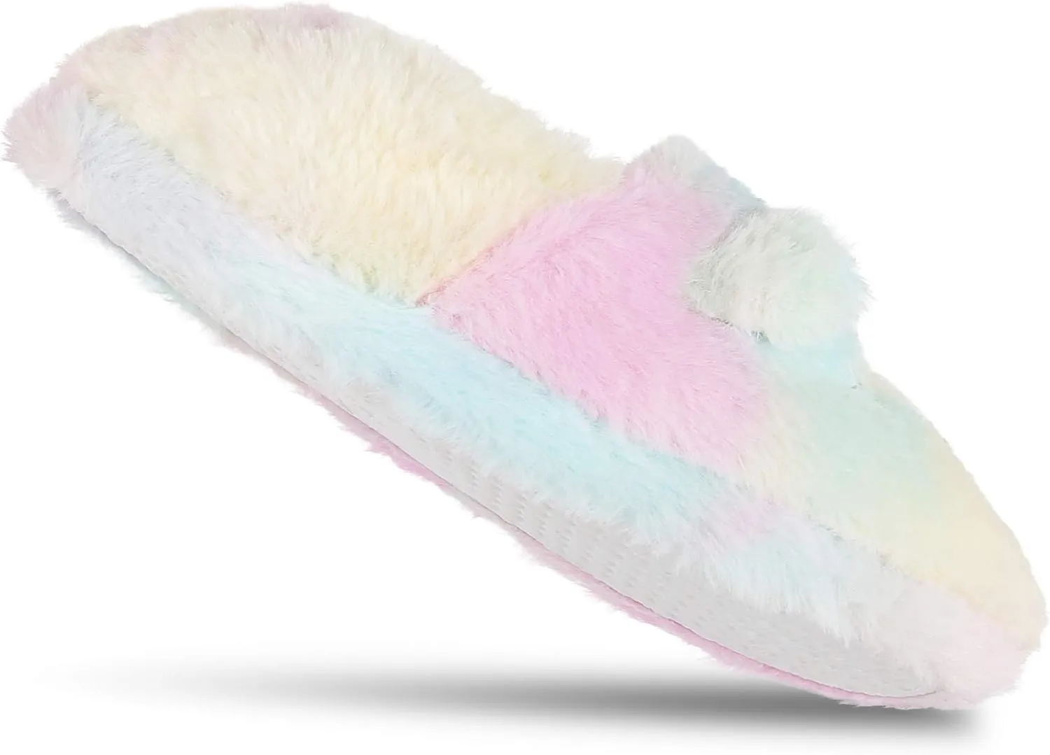 Jessica Simpson Girl's Cute and Cozy Plush Slip on House Slippers with Memory Foam
