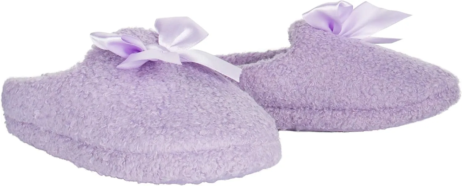 Jessica Simpson Unisex-Child Plush Marshmallow Slide on House Slipper Clog with Memory Foam